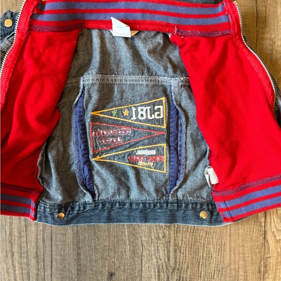 Vintage 2000s Y2K Guess Baby Denim Jean Jacket Baby Embroidered 12M - Picture 6 of 12